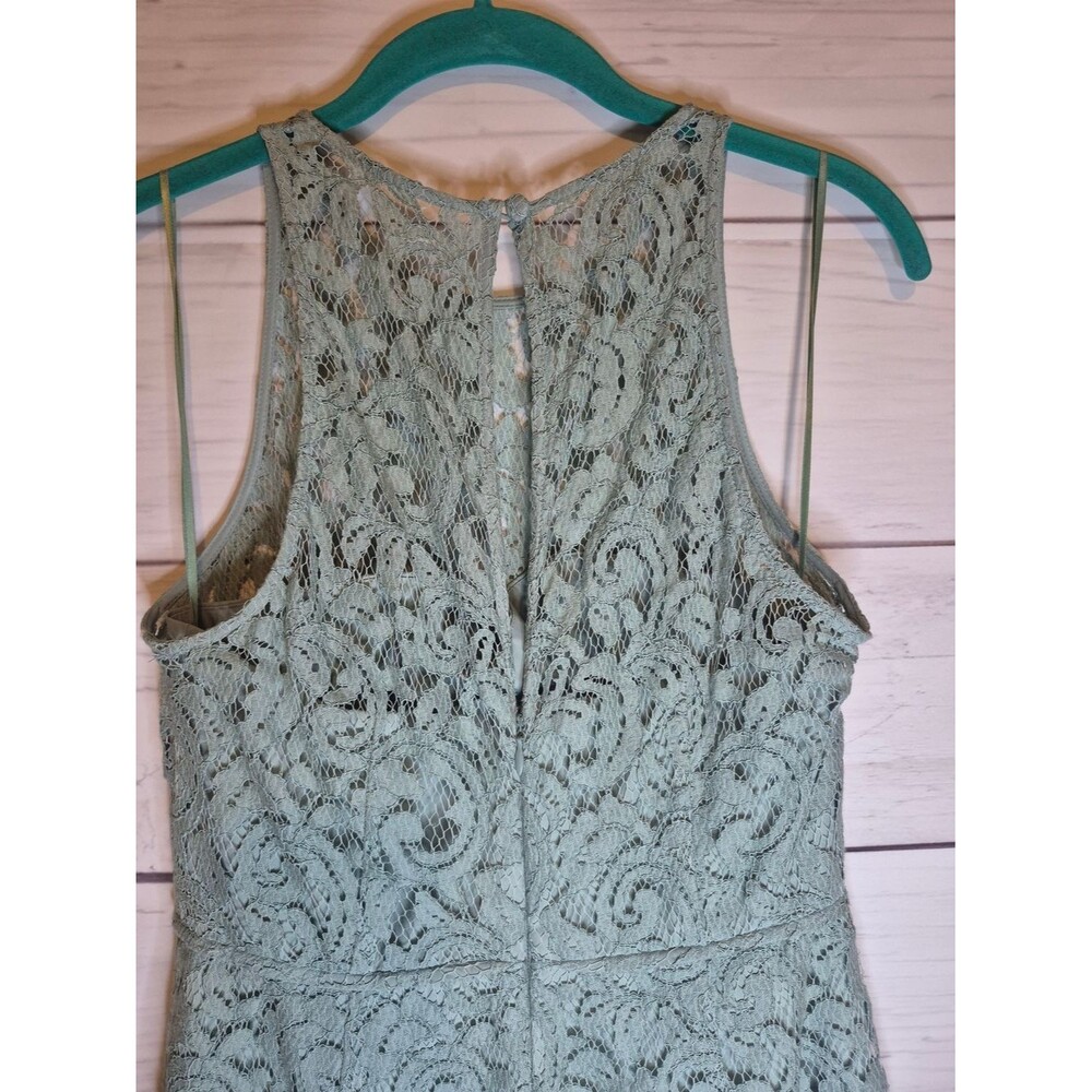 J. Crew Pamela Dress,  Leavers Lace, Shale Green Size 6 - Picture 7 of 13